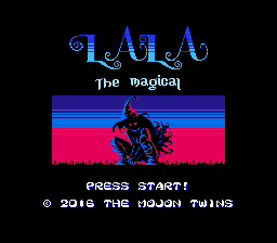 Lala the Magical Title Screen